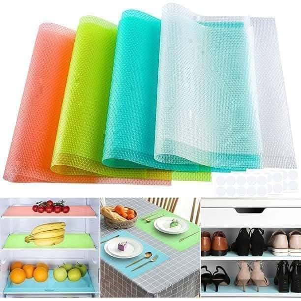 4pcs Set Fridge Mat Waterproof Refrigerator Mat